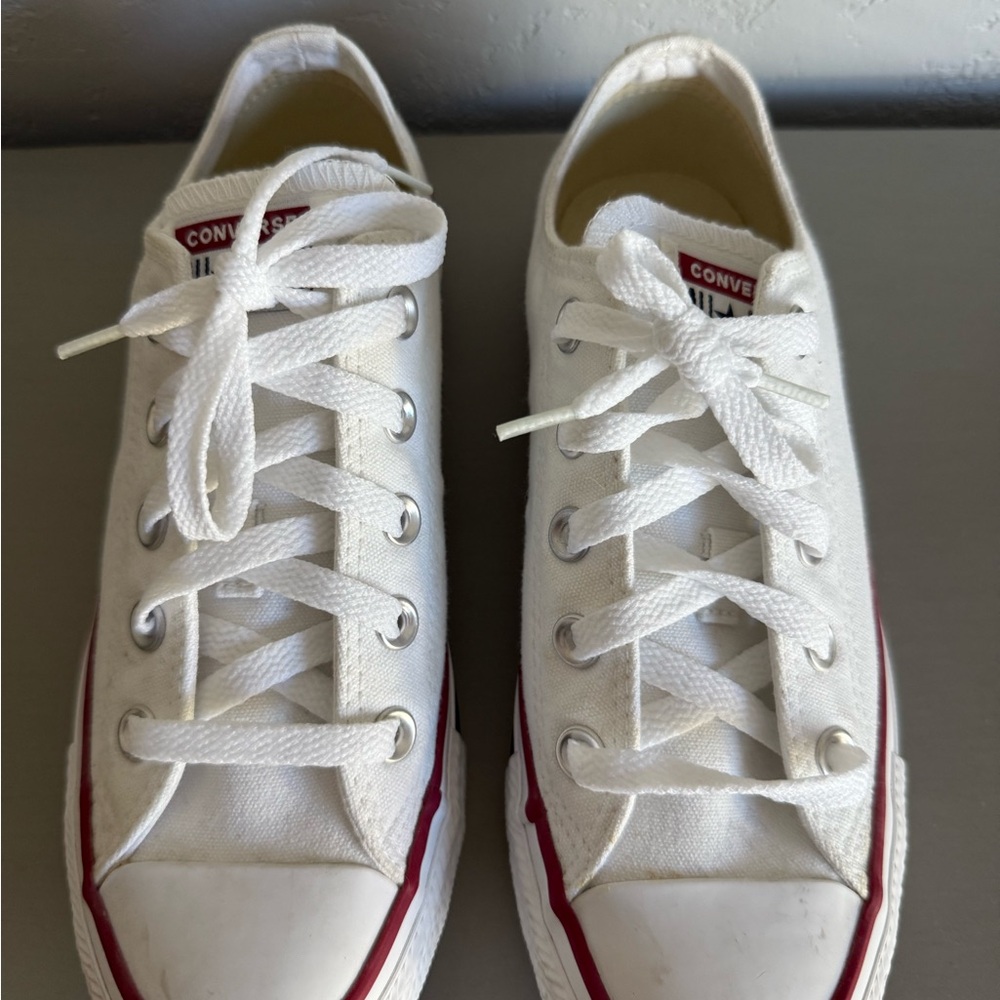 Converse White Canvas Sneakers